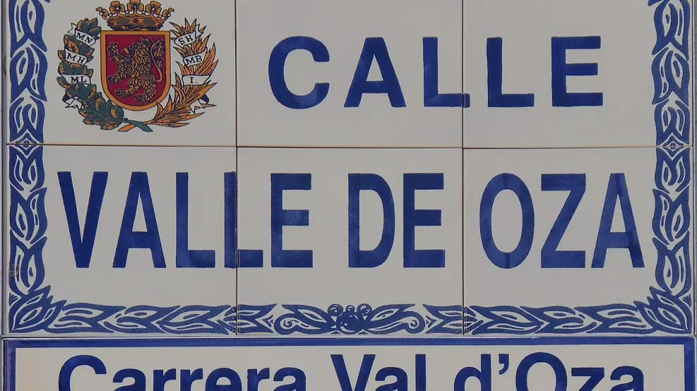 Calles de Zaragoza con nombre en aragonés.