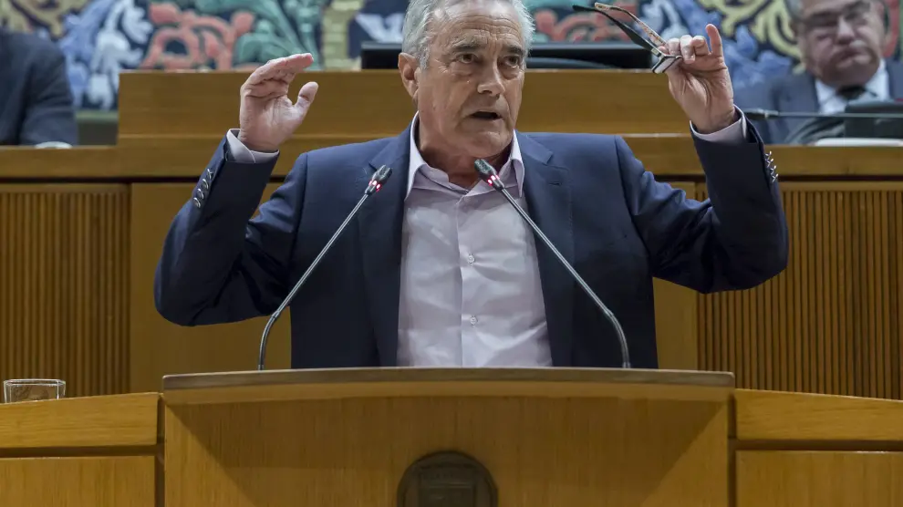 Javier Sada, portavoz del PSOE en las Cortes.