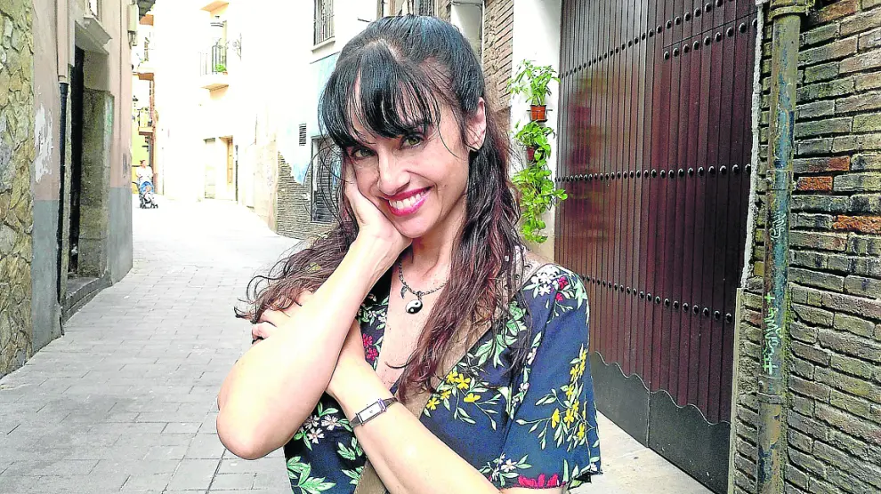 La actriz Beatriz Rico, en Teruel, donde ha rodado el corto 'The Possible Imposibilities'.
