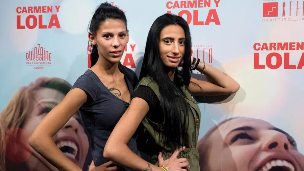 Las protagonistas de 'Carmen y Lola', de la directora bilbaína Arantxa Echevarría.