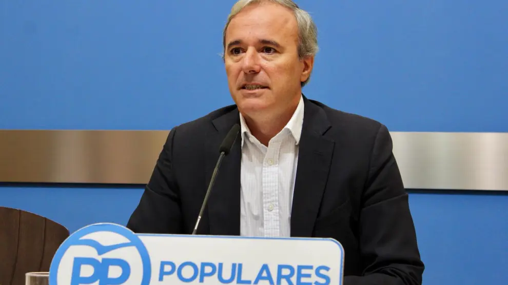 El portavoz municipal del PP, Jorge Azcón.