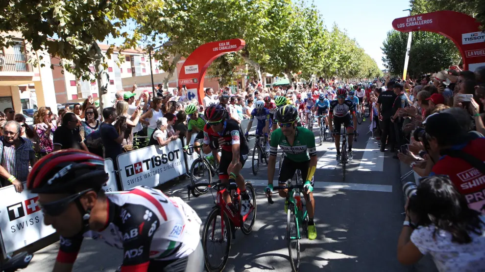 La Vuelta España 2018 en Ejea de los Caballeros