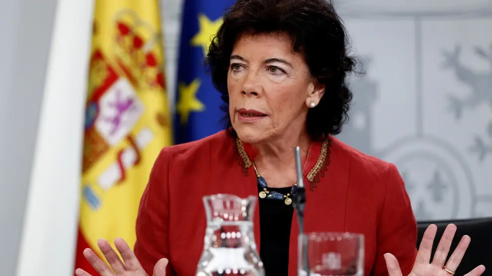 Isabel Celaá, portavoz del Gobierno y ministra de Educación y Formación Profesional.