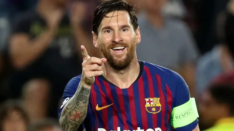Leo Messi, protagonista del partido, marcó un hat-trick.