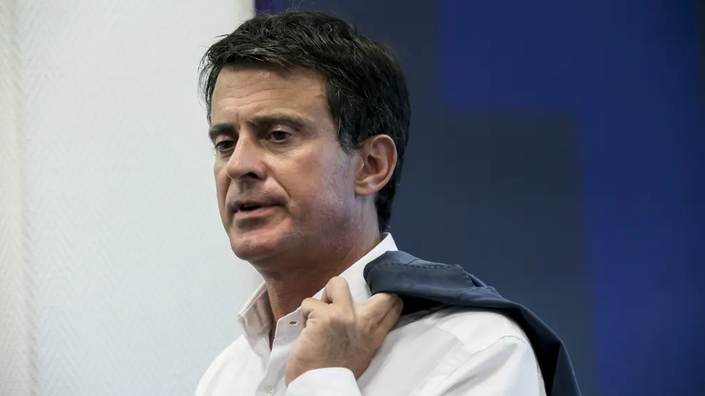 El ex primer ministro francés Manuel Valls durante su visita de la pasada semana a Zaragoza.