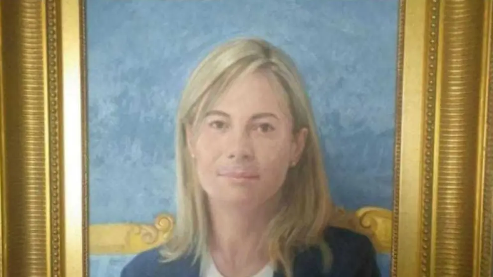 Imagen del retrato de Castedo pintado con boli azul enviado por redes