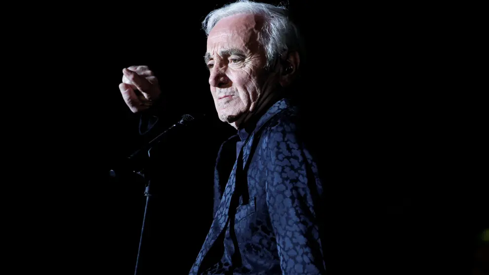 Charles Aznavour, en un concierto de 2013.