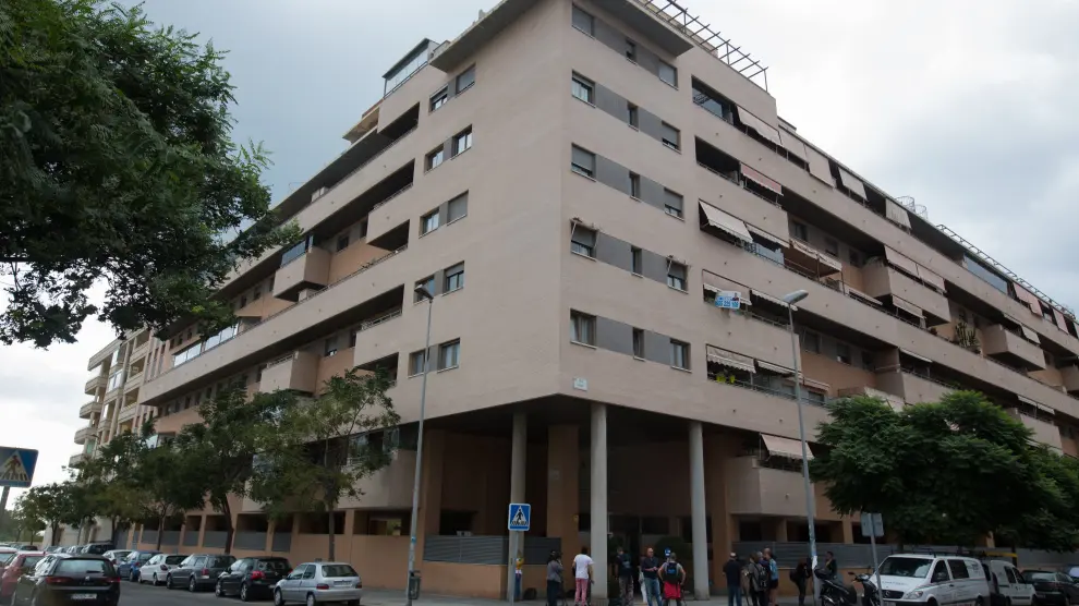 Vista del edificio de Málaga donde han ocurrido los hechos.