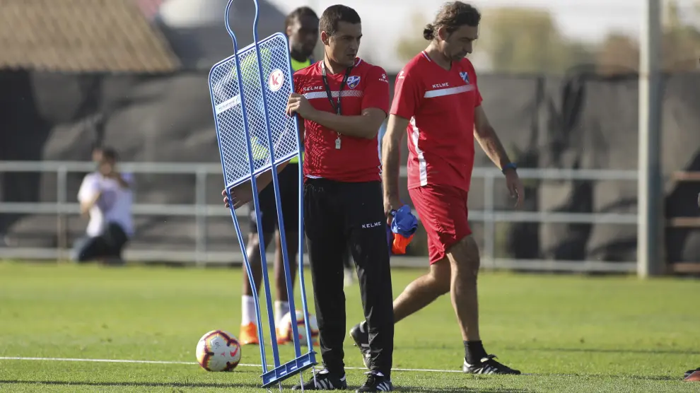 Francisco, junto a su segundo entrenador, Jaime Ramos.