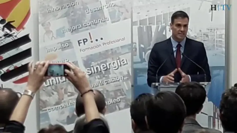 Sánchez anuncia que el Gobierno destinará seis millones a proyectos de innovación de FP