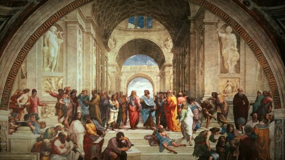La obra de Escuela de Atenas, de Rafael Sanzio