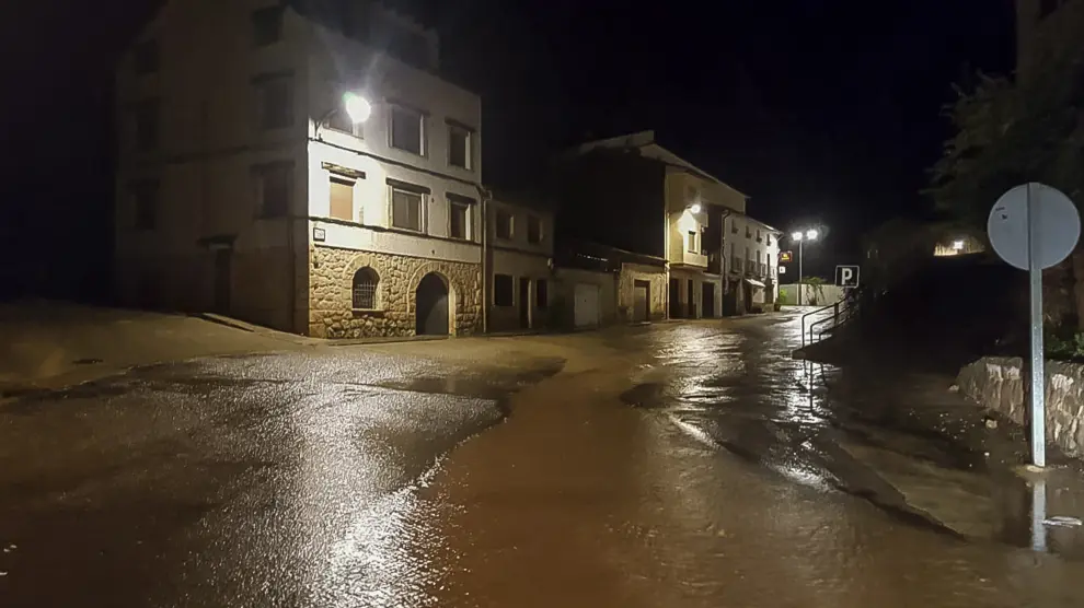 Inundaciones en Manzanera por la gota fría