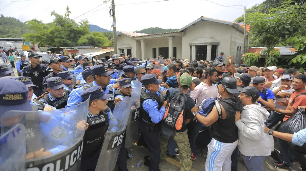 Manifestación en Honduras.