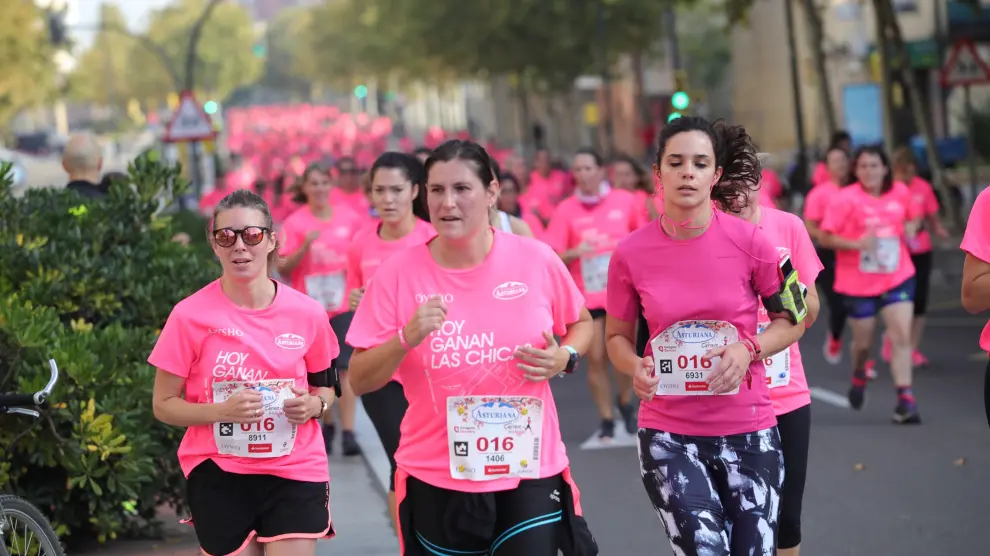 Carrera de la mujer 2018 en Zaragoza.