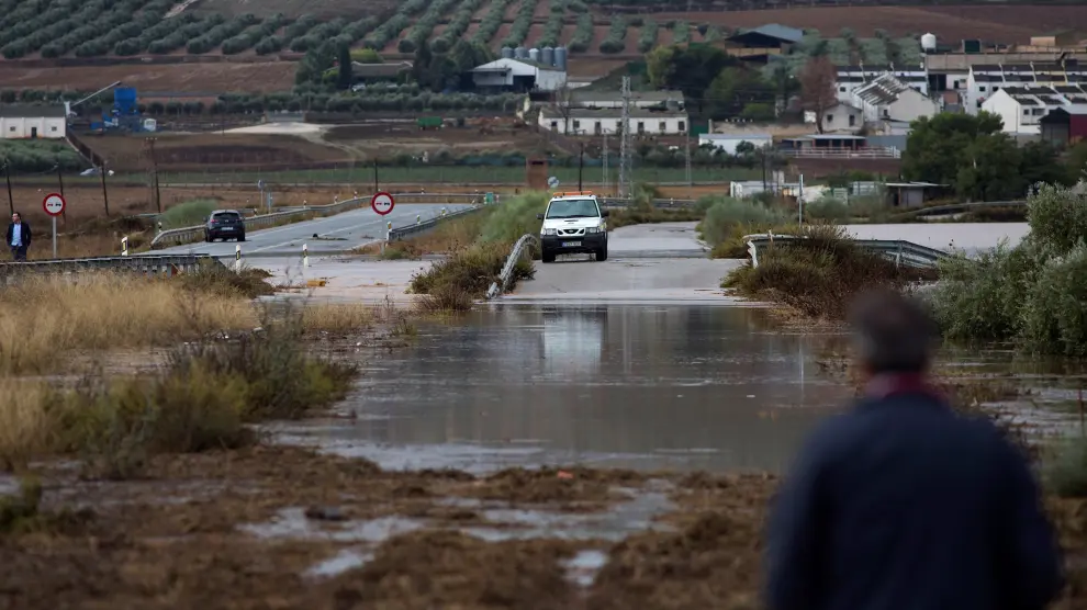 Inundaciones en Málaga.