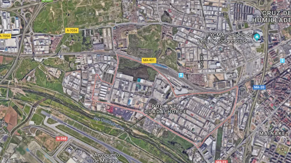 Polígono industrial de Málaga en el que ejercía la prostitución una de las víctimas