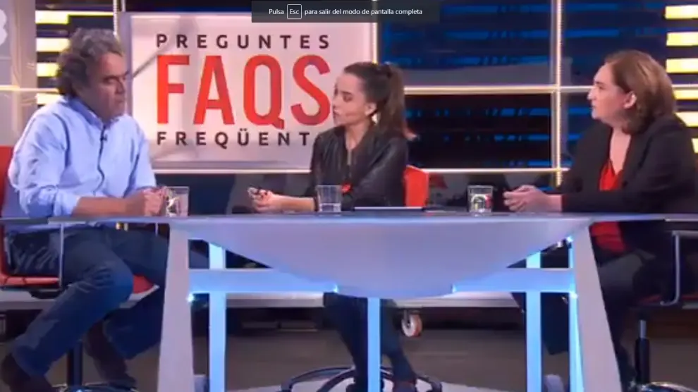 Entrevista en TV3 al exalcalde de Medellín Sergio Fajardo.