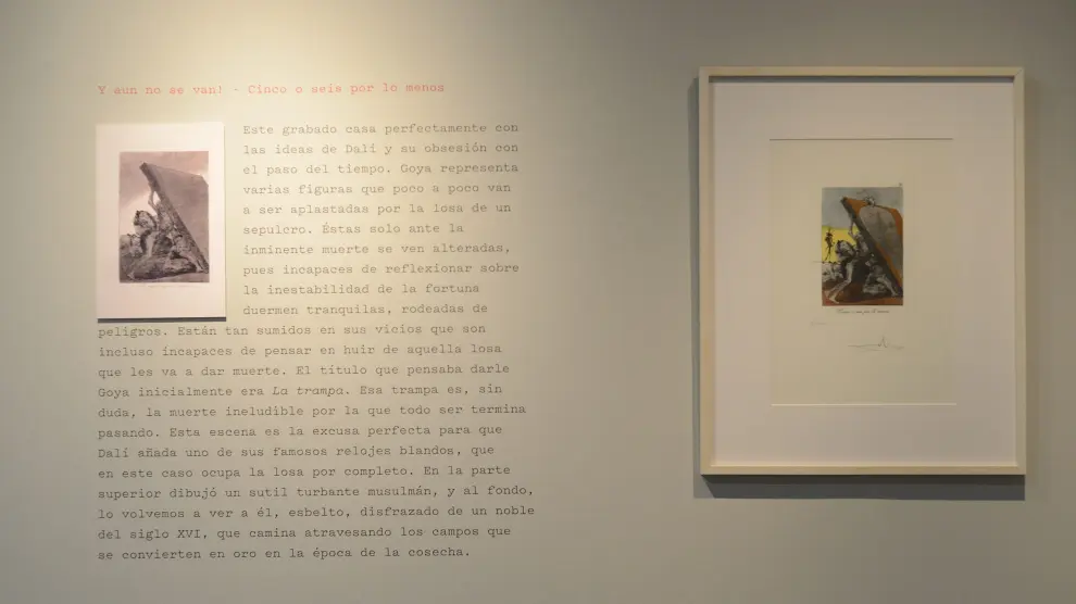 Una obra de la serie de Dalí sobre Los Caprichos que fue expuesta en Zaragoza el año pasado. Se trata de la  misma muestra que la de Ekaterimburgo.