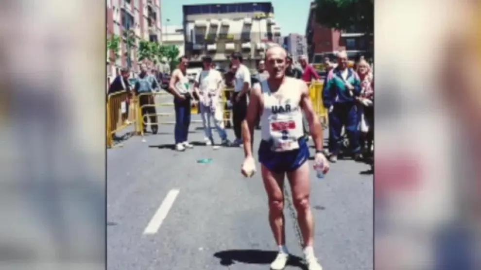 Imagen de archivo de Manuel Murillo, cuando practicaba atletismo.