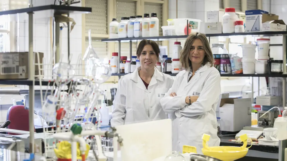 Silvia Lorente y Ana Ferrer, del grupo de investigación de Alimentos de Origen Vegetal, del IA2