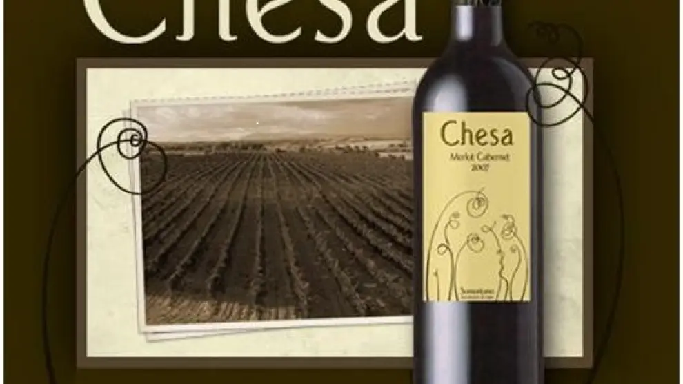 Imagen de uno de los vinos de la bodega oscense Chesa
