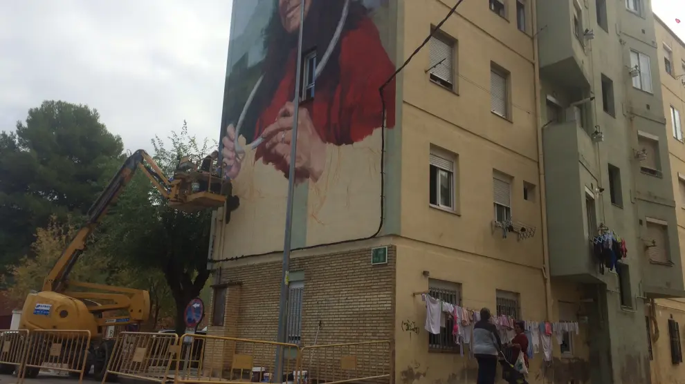 Intervenciones artísticas en el barrio del Perpetuo Socorro de Huesca