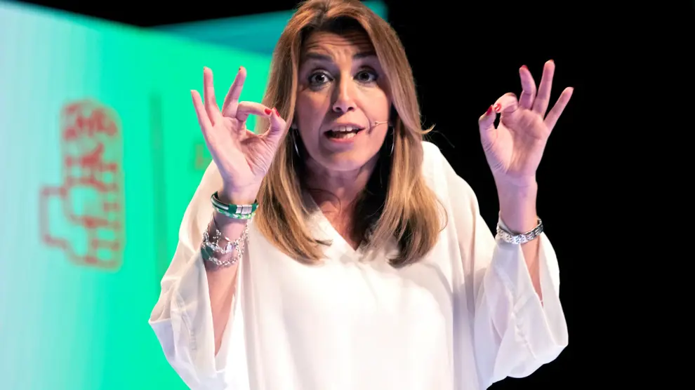 Susana Díaz en un acto de campaña de las elecciones de Andalucía