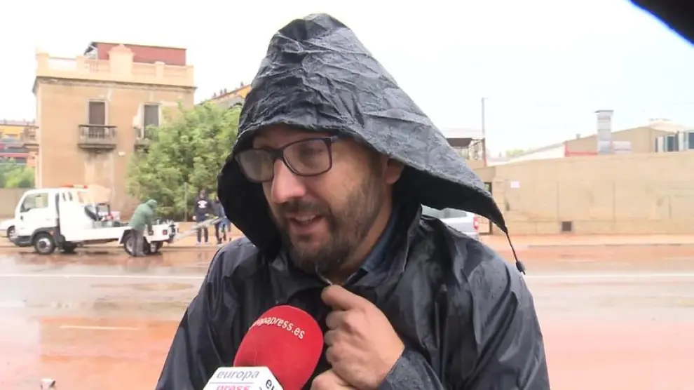 Las fuertes lluvias afectan a la localidad de Alzira