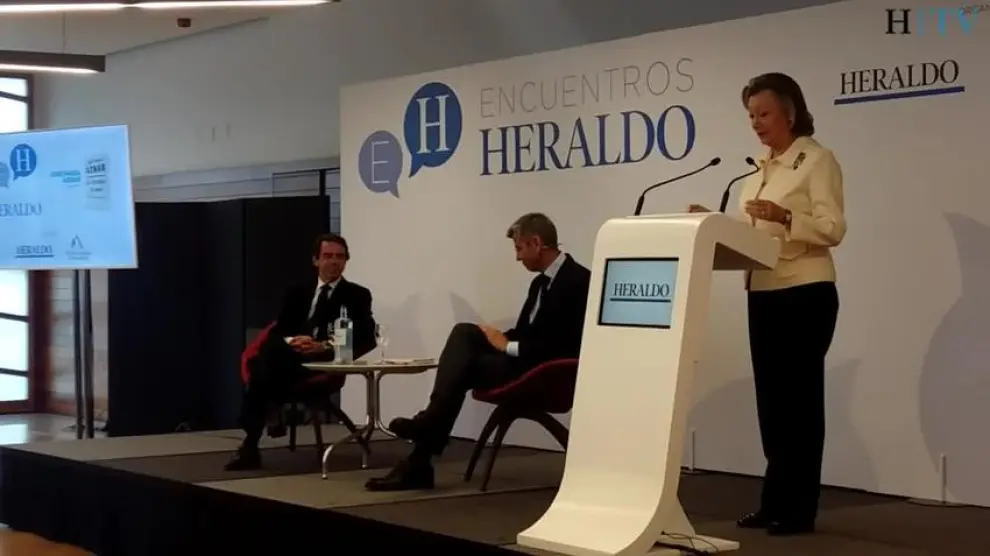 José María Aznar presenta su libro 'El futuro es hoy' en los Encuentros HERALDO