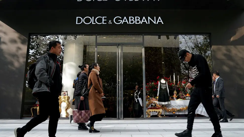 Tienda de Dolce & Gabbana en Shangai.