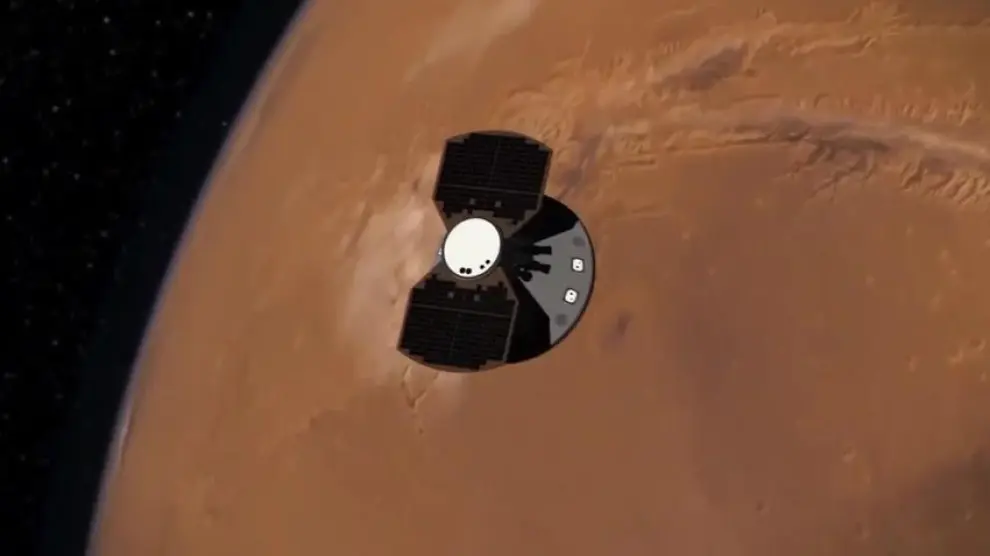 La nave InSight ya se ejercita sobre Marte