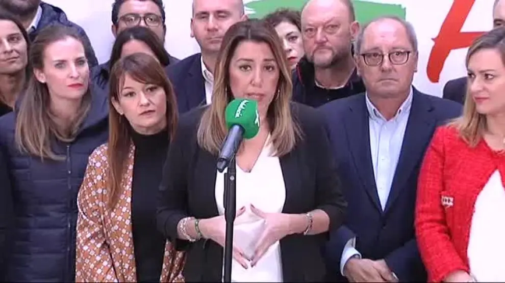 Susana Díaz: "Lo más normal es que el tercero apoye al primero"