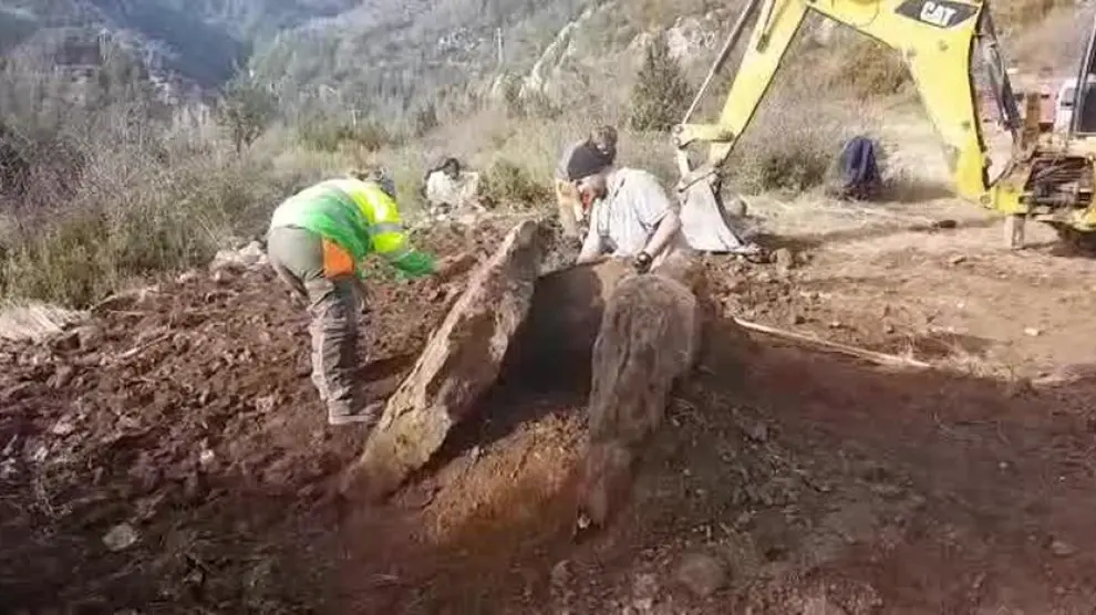 Descubrimiento de un dolmen de hace 5.000 años en Biescas