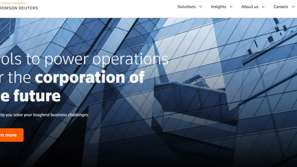 Página web de Thomson Reuters.