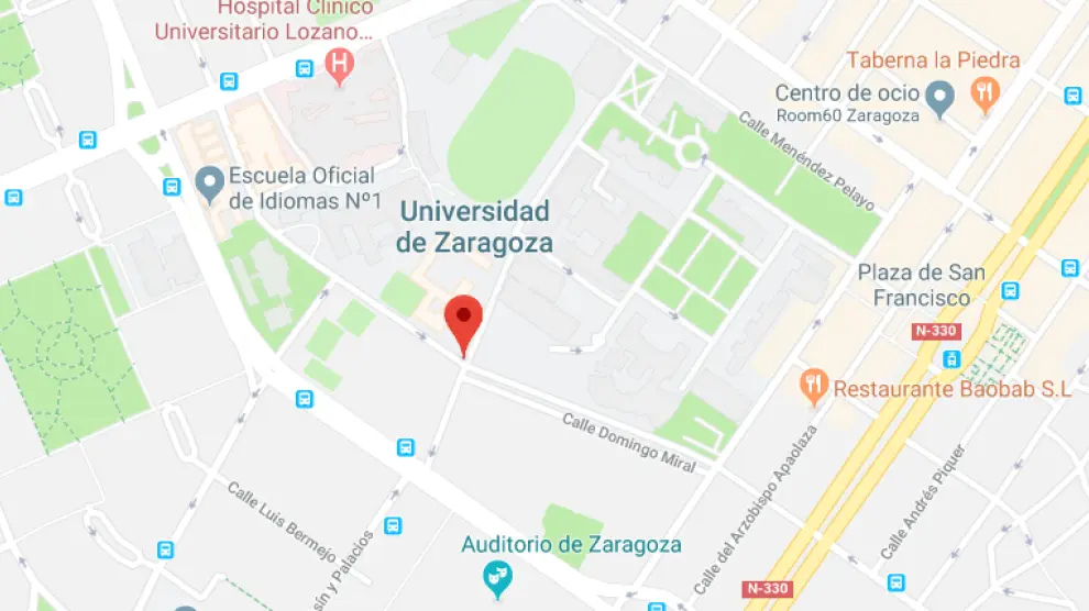El atropello se ha producido en la calle Domingo Miral, en el barrio de la Universidad de la capital aragonesa.