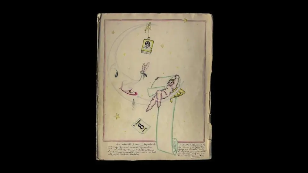 Una animación rememora la primera carta de Ramón Acín a Conchita Monrás hace cien años