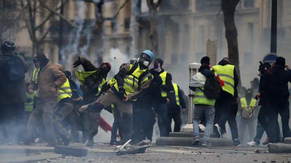 Protestas en París.