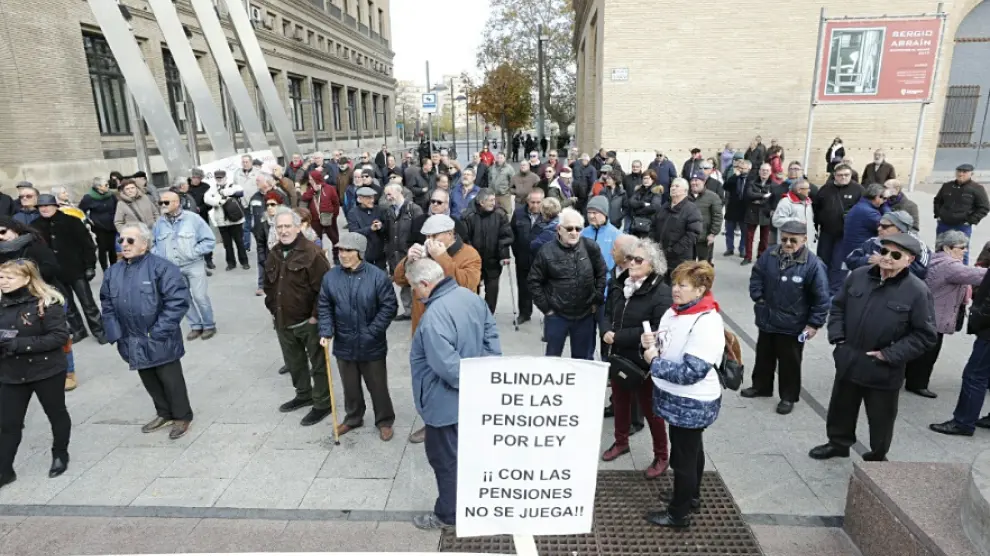 Los pensionistas calientan motores para la gran manifestación del 15 de diciembre