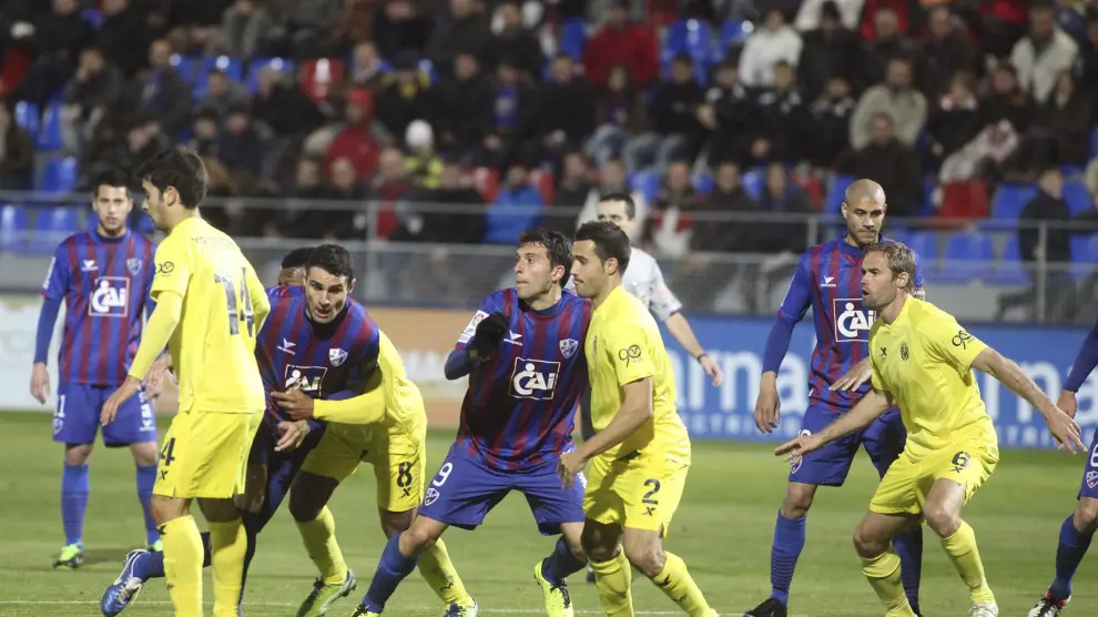 Imágen del Huesca-Villarreal de la temporada 2012-13.