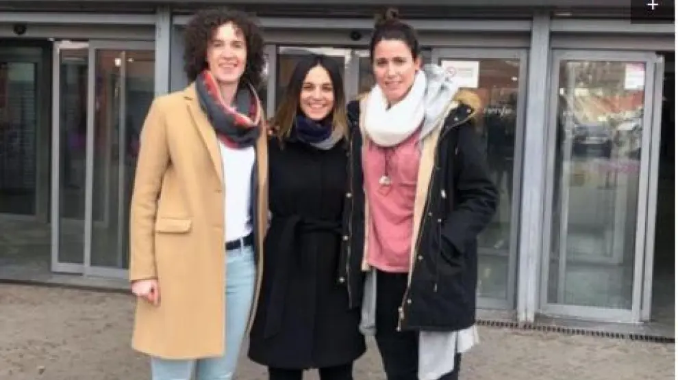 De izquierda a derecha: Elena Espiau, Yasmina Alcaraz y Paula Lema.