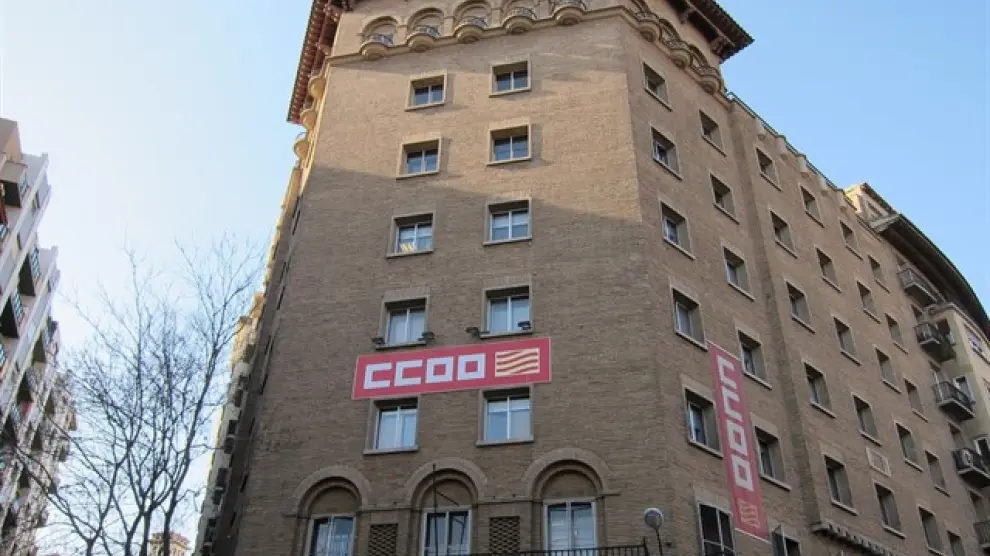 Sede de CC. OO. de Aragón en Zaragoza