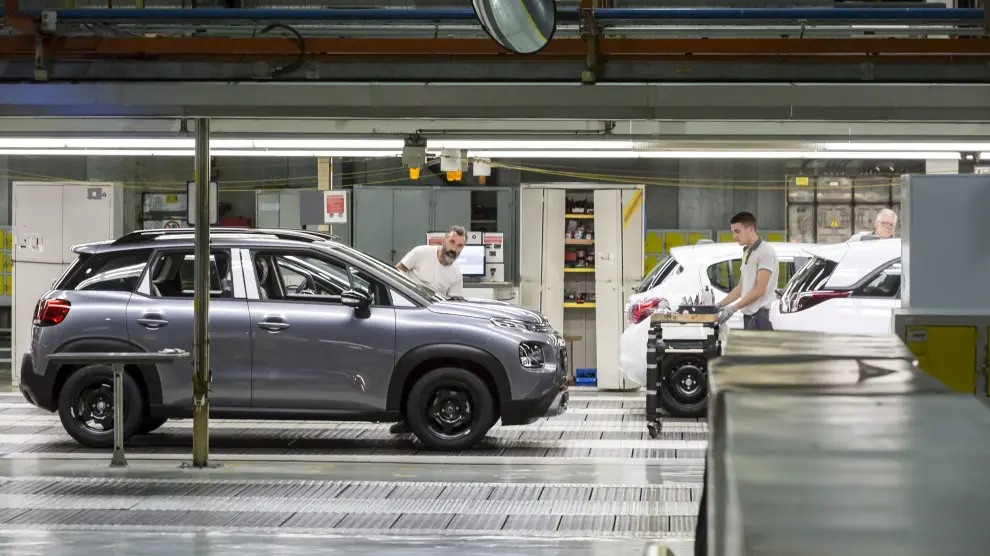 Instalaciones de la factoría de Opel Figueruelas perteneciente a PSA.