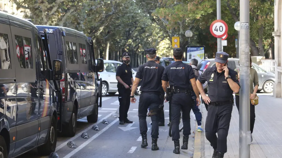 Agentes del dispositivo de Cataluña se alojaron en Huesca hace un año