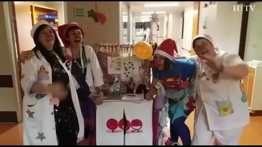 Navidad adelantada en los hospitales zaragozanos
