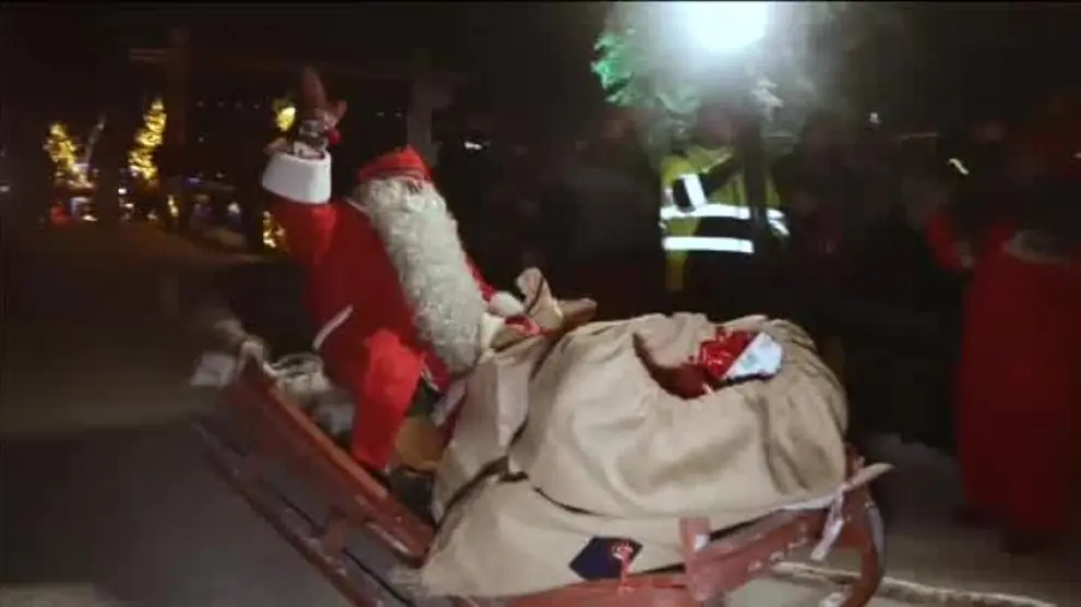 Papá Noel empieza su largo viaje desde Laponia