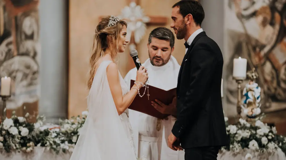 La boda de ensueño de Diego Godín y Sofía Herrera