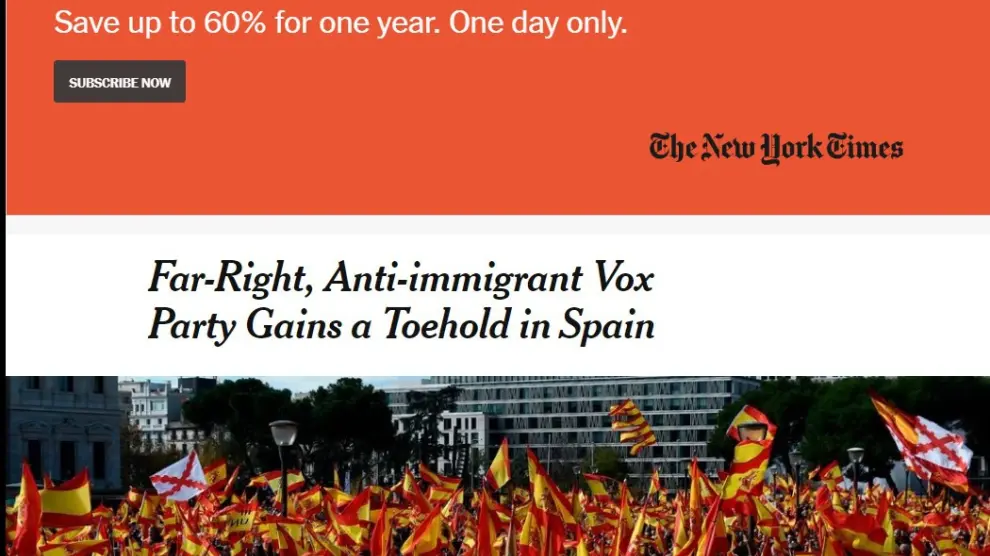 ¿Qué dice 'The New York Times' sobre Vox?