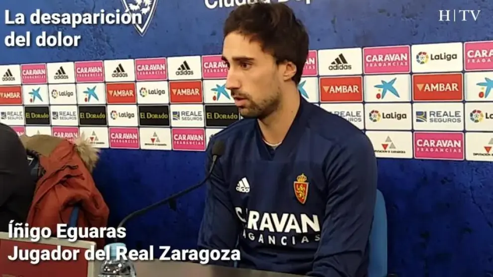 Eguaras, jugador del Real Zaragoza: "Venimos de dos victorias y estamos con mucha confianza"