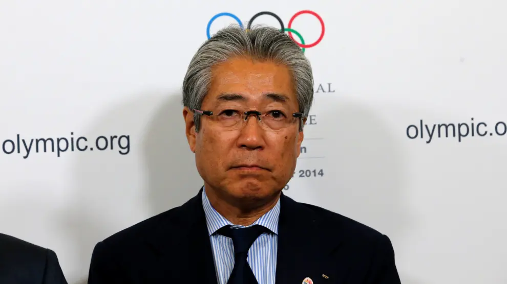 El presidente del Comité Olímpico Japonés, Tsunekazu Takeda