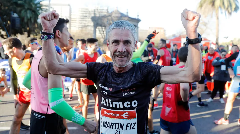 Martín Fiz logra el récord del mundo de 10K de mayores de 55 años.